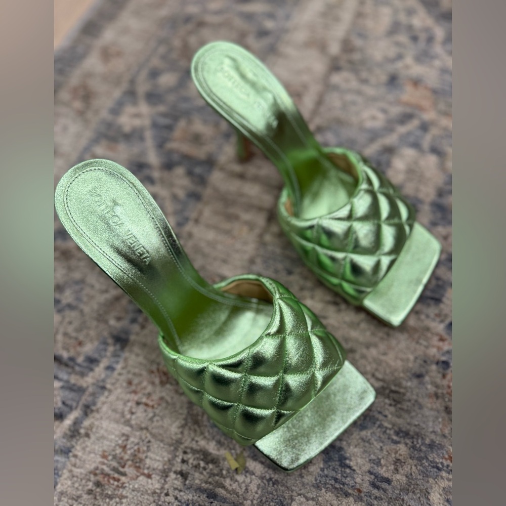 BOTTEGA VENETA PISTACHIO SANDALS